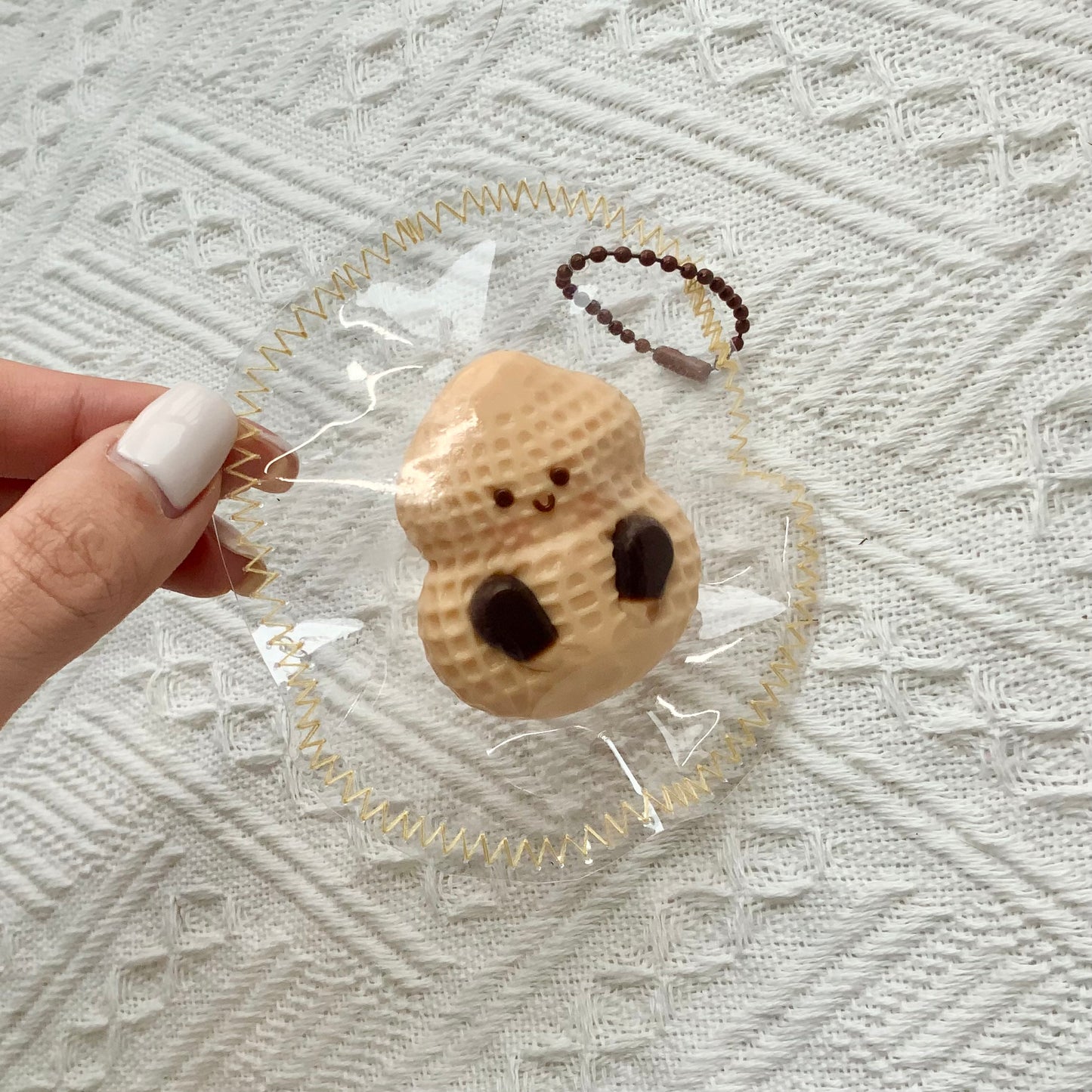 JC Peanut taba squishy toy pendant