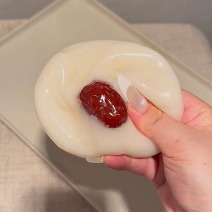 Milky White Jujube Coconut Oil Ultra-thin Skin Malleable Handmade Stress Ball