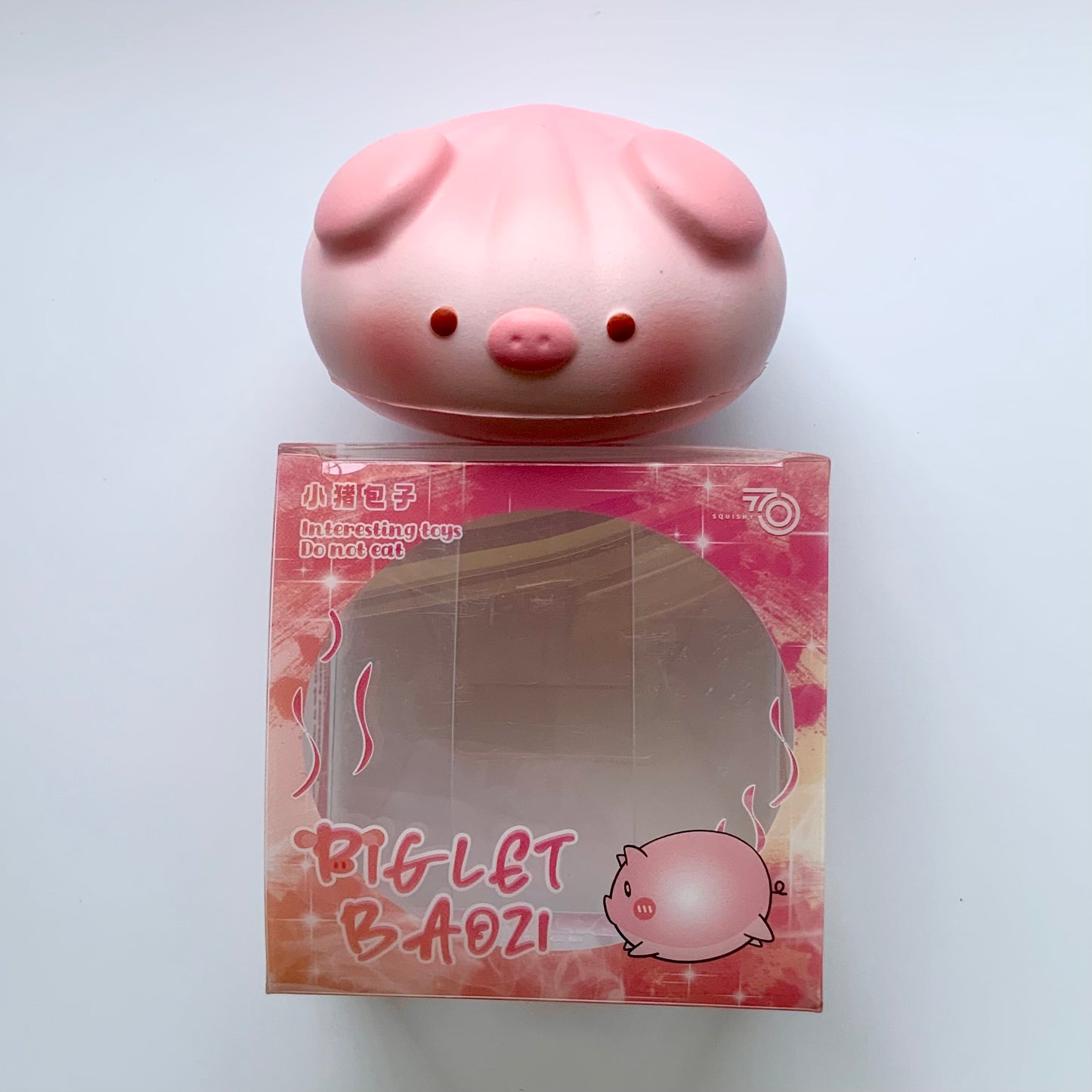 Cute pink pig bun slow rising squishy toy