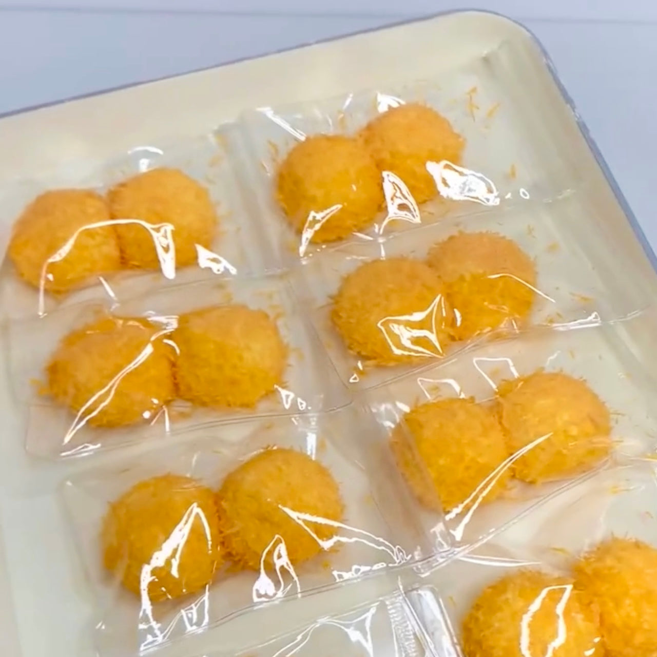 Two fried rice balls crunch taba squishy toy