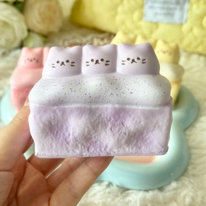 Cat soybean milk box slow rising squishy toy