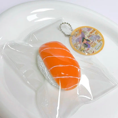 Salmon sweet shrimp sushi taba squishy toy pendant