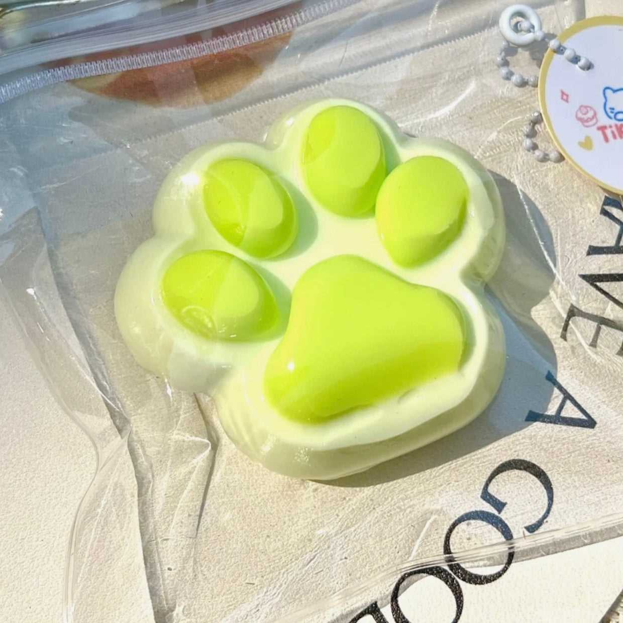 Cat paw (four styles in vibrant color) taba squishy toy - Charming Cheese