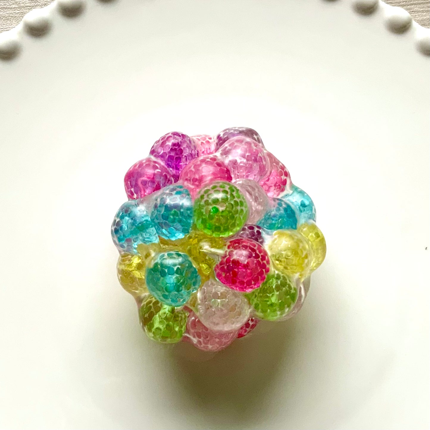 Handmade Rainbow-Colored Noisy Slime Stress Ball Fidget Toy