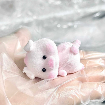 Lying on its side little pig taba squishy toy