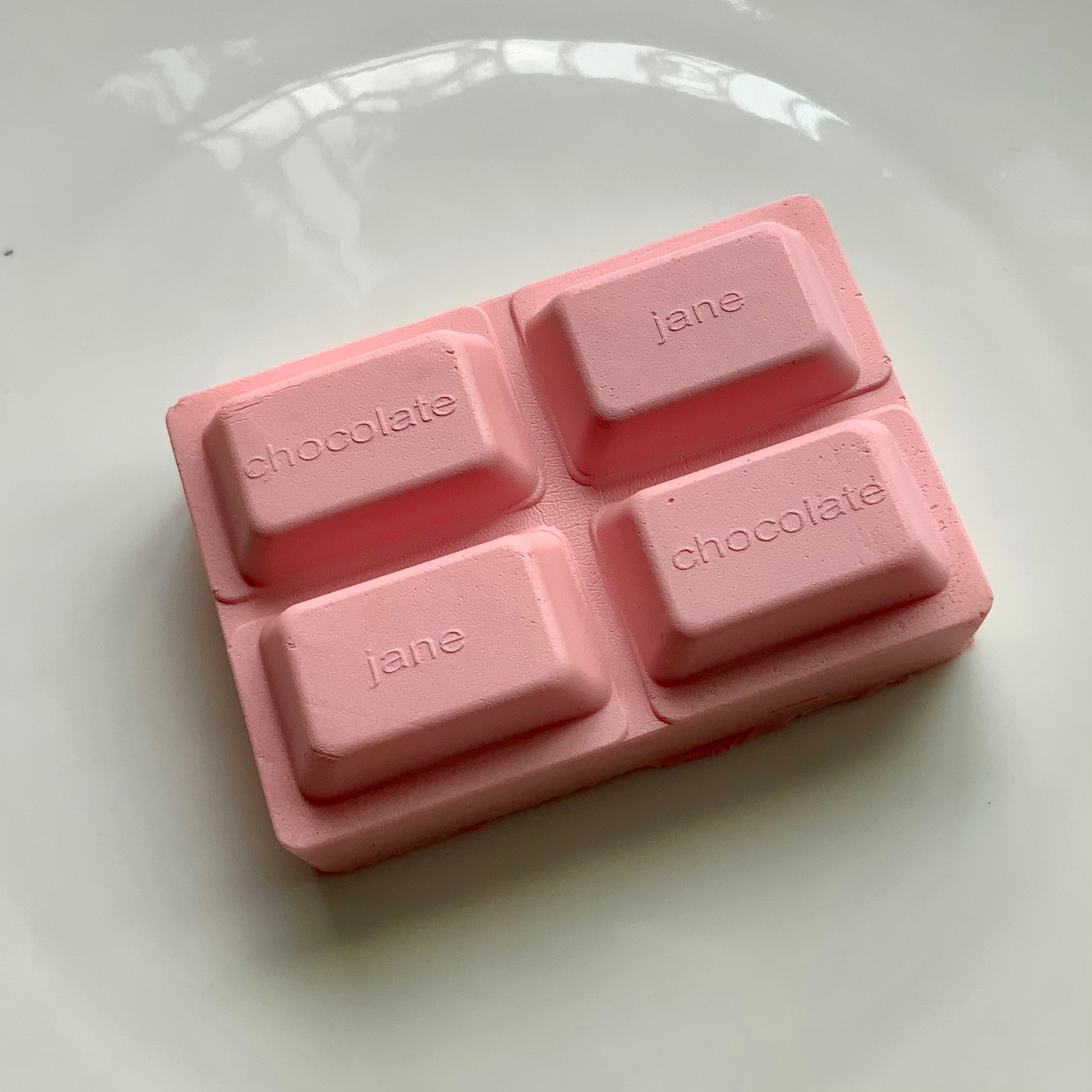 Mini Brown/ Pink Chocolate Bar Slow Rising Squishy - Charming Cheese