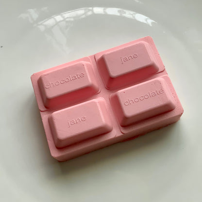 Mini Brown/ Pink Chocolate Bar Slow Rising Squishy - Charming Cheese
