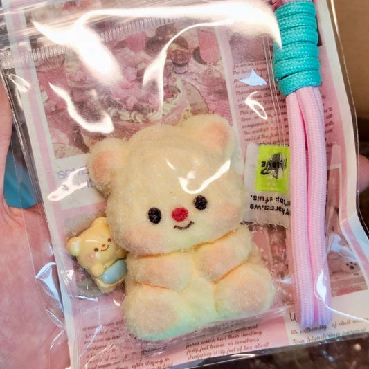 Yellow little bear taba squishy toy - Charming Cheese
