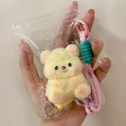 Yellow little bear taba squishy toy - Charming Cheese