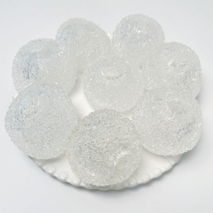 Clear Bayberry Textured Stress Ball Skin Pack of 10 with Stopper (6cm)