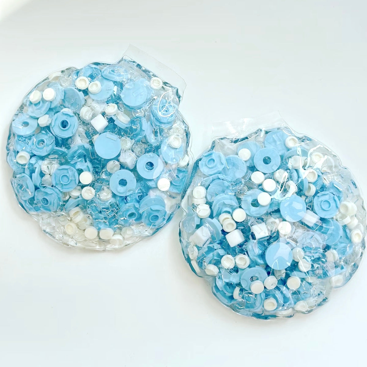 Azure Sky Building Blocks & Mini Ice Sticks Handmade Squeeze Pouch