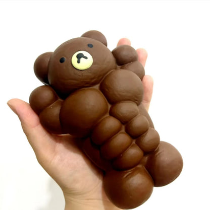 Strong Muscle Bear Slow-rising Squishy Toy - Charming Cheese