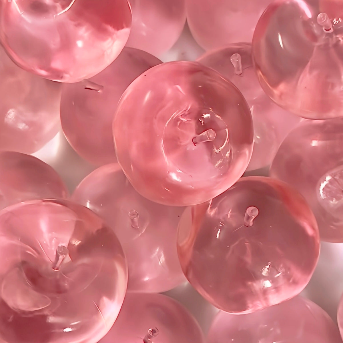 Formable Crystal Pink /Blue Creamy Texture Big Apple 🍎 Vaseline Stress Ball