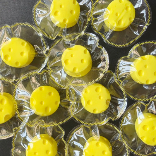 Clay-like Texture Cute Yellow Round Cheese Taba Squishy Toy