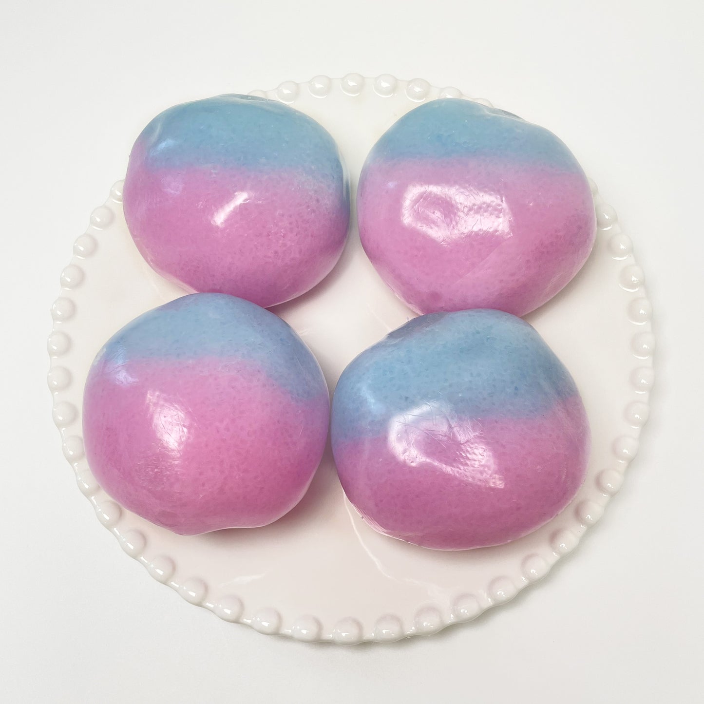 Pink & Blue Split-Fill Smoothie  Ice Slush Stress Ball Toy
