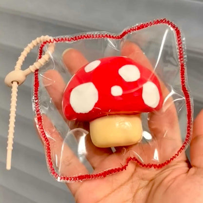 Emoji mushroom taba squishy toy pendant