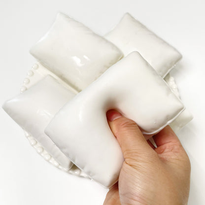 Sweet Dream White Pillow Soft/ Crispy Handmade Stress Ball Fidget Toy