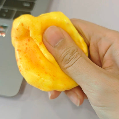 Crispy Glitter-filled Mini Potatoes Handmade Stress Ball Fidget Toy - Charming Cheese