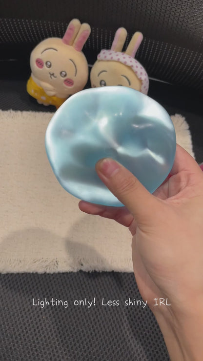 Blue /Pink Soft Coconut Oil Malleable Handmade Stress Ball
