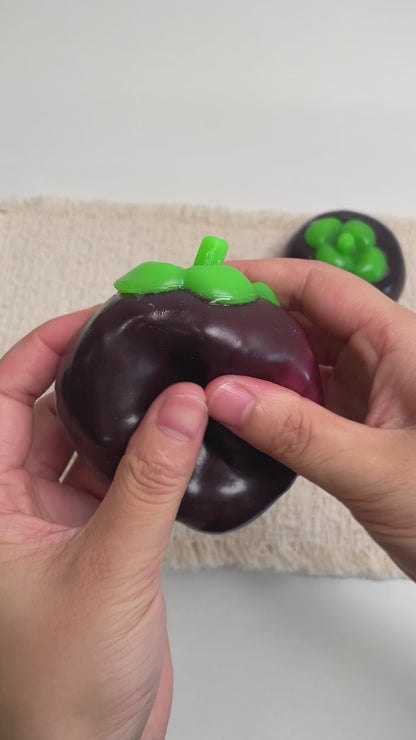 Crunchy Chubby Mangosteen Stress Ball Fidget Toy