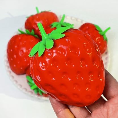 Luscious Stawberry Crunchy Building Blocks Handmade Stress Ball Fidget Toy